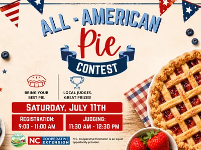 RED, WHITE, AND BLUE "All-American Pie Contest at Farm Credit Farmers Market"