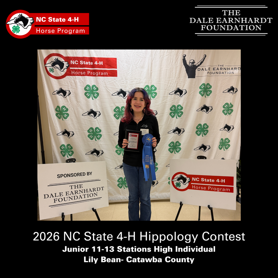 The top 11-13 junior in Hippology stations and their awards for the 2026 NC State 4-H Hippology Contest