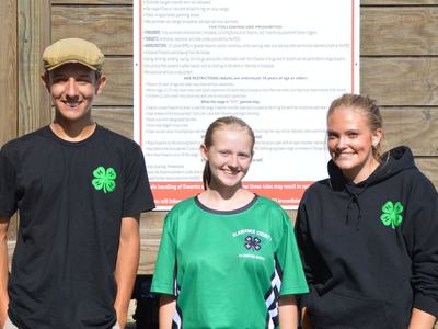 4-H'ers at shooting sports competition