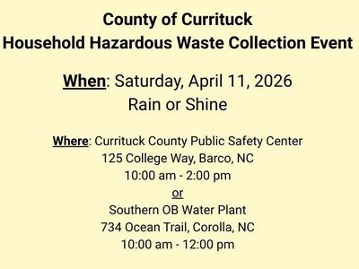 Hazardous Waste collection event information