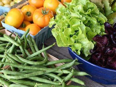 CSA box Purple Skies Farm- NRCS photo by Brooke DeCubellis