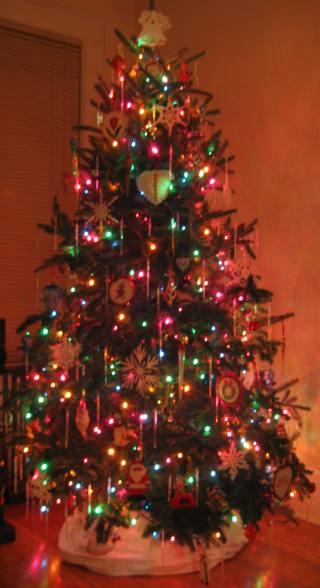 A fresh tree looks good after the new year