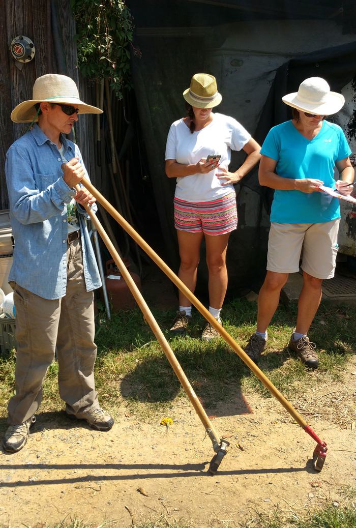 Leah Cook discusses various small implements including scuffle hoes.