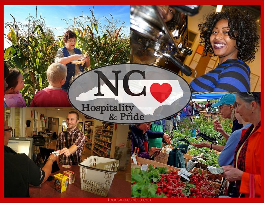 With NC logo Framed NC Hospitality & Pride
