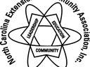 North Carolina Extension & Community Association, Inc. logo; triangle labeled LEADERSHIP, EDUCATION, COMMUNITY