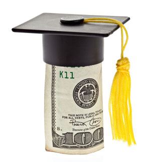 mortar board over a $100.