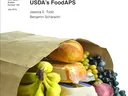 USDA report cover: "Where Households Get Food in a Typical Week" and a paper bag of groceries