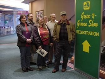 Some of the group outside of the Green and Growin’ Show.