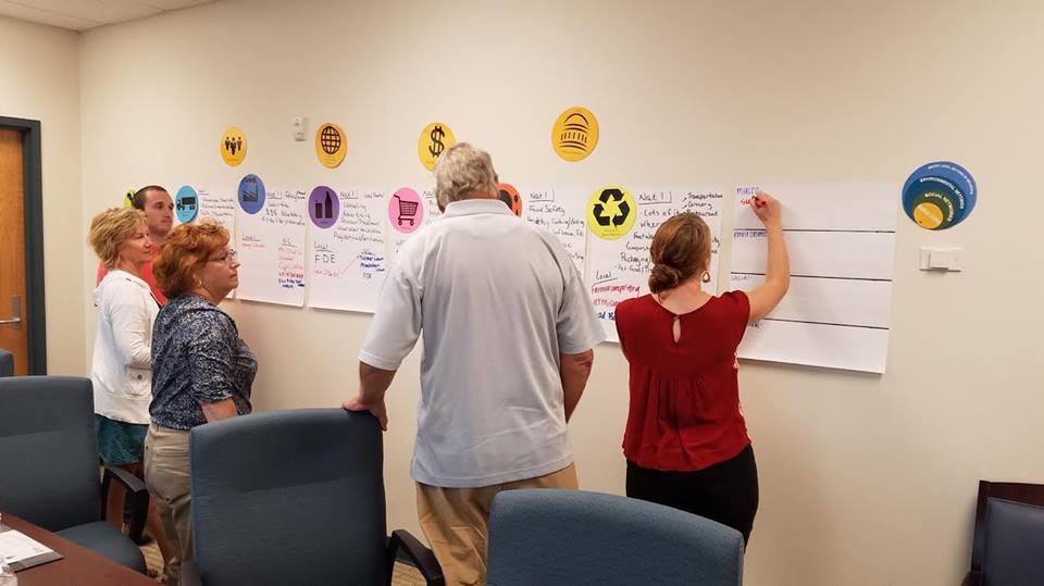 EMFVs and their FCS Agent work on an activity from the food system module.