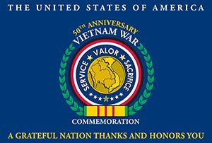 USA Vietnam War Commemoration flag