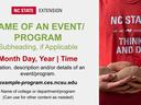 NC State Extension Digital Billboard slide example
