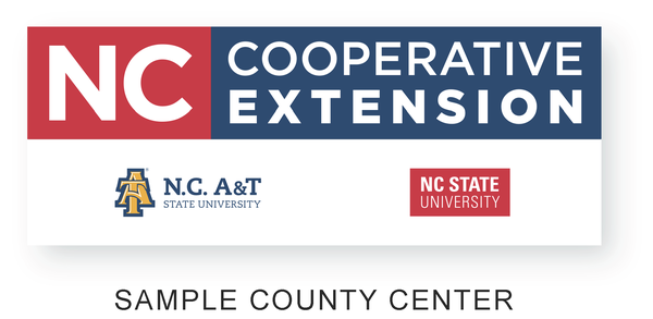 N.C. Cooperative Extension logo with county center name below