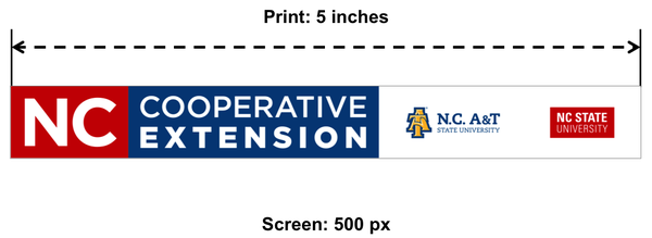 N.C. Cooperative Extension logo-Horizontal Print 5 inches, 500 pixels