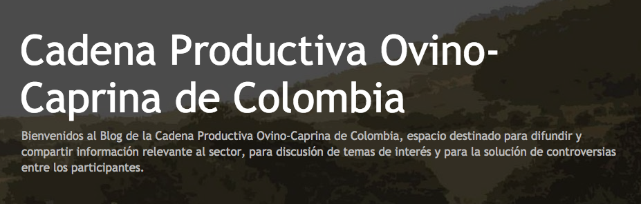 Website Cadena Productiva Ovino-Caprina de Colombia