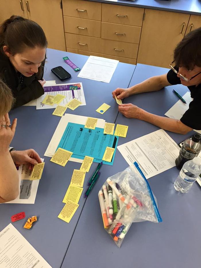 Educators determine different types of forest uses around the world during a PLT Forests of the World workshop