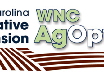Logo reading North Carolina Cooperative Extension WNC AgOptions