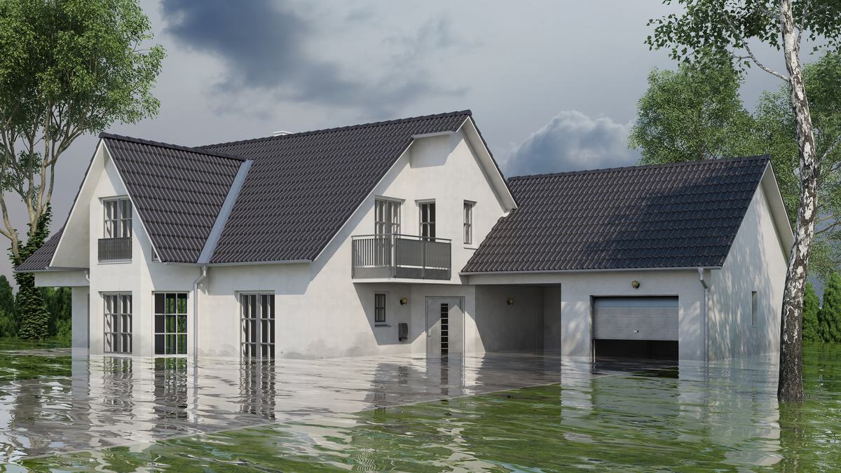 Image of flooded house
