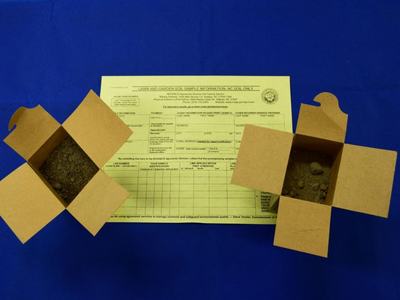 Soil Test Form and Box