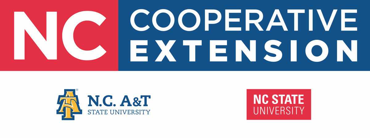 NC Cooperative Extension logo with N.C. A&T State University and NC State University logos