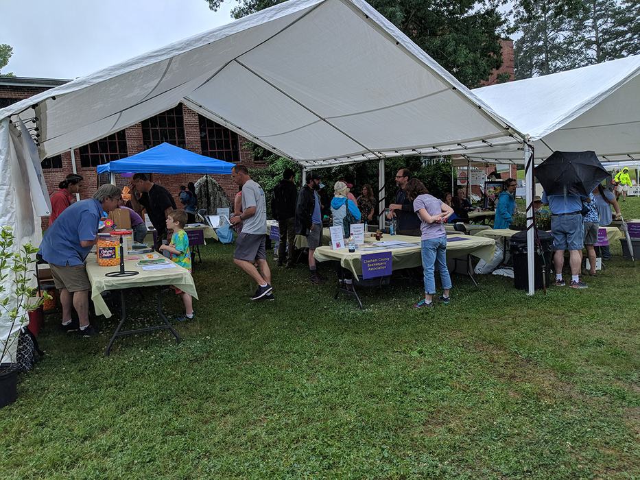 Each tent had exhibits and activities.