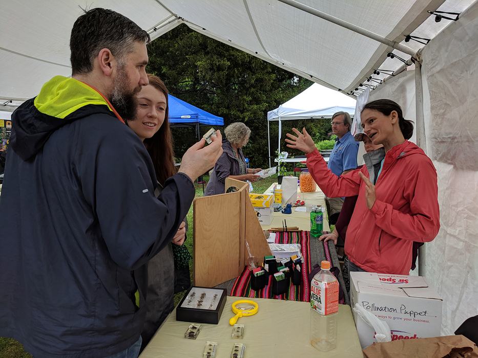 NCSU's Elsa Youngsteadt and April Hamblin did a great exhibit on native bees that engaged both kids and adults.