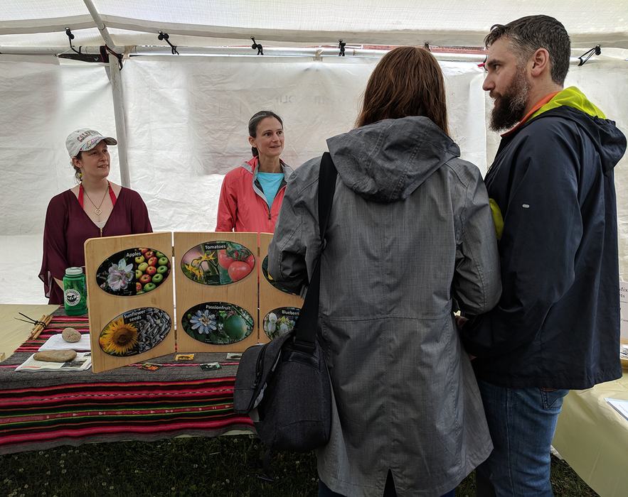 NCSU's Elsa Youngsteadt and April Hamblin did a great exhibit on native bees that engaged both kids and adults.