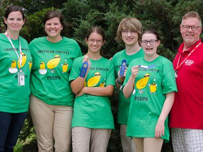 Chatham County team and coaches in a group portrait