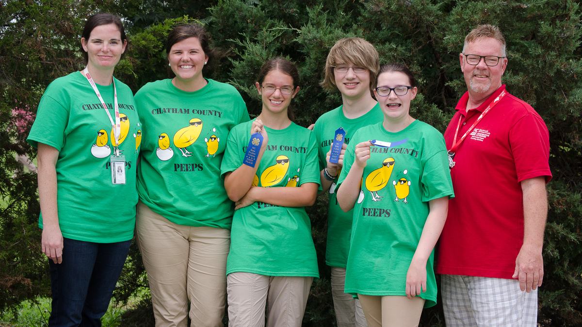 Five members of the Chatham County team and one Area Specialized Agent in a group portrait