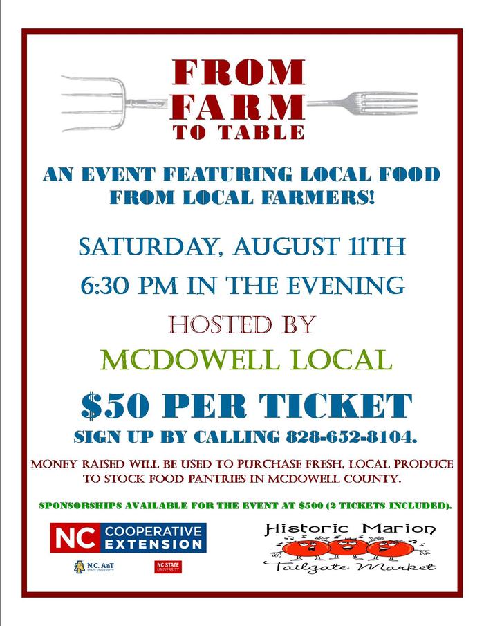 From Farm to Table flyer image