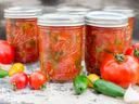 Picture of homemade and homecanned salsa.