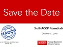 HACCP Roundtable save the date card