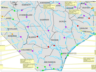 River Cresting Map for N.C._Hurricane Florence_9-18-18