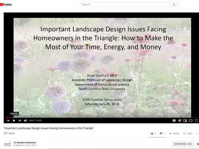 Cover Slide for Landscape Design Webinar