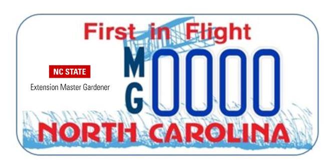 License plate with new logo