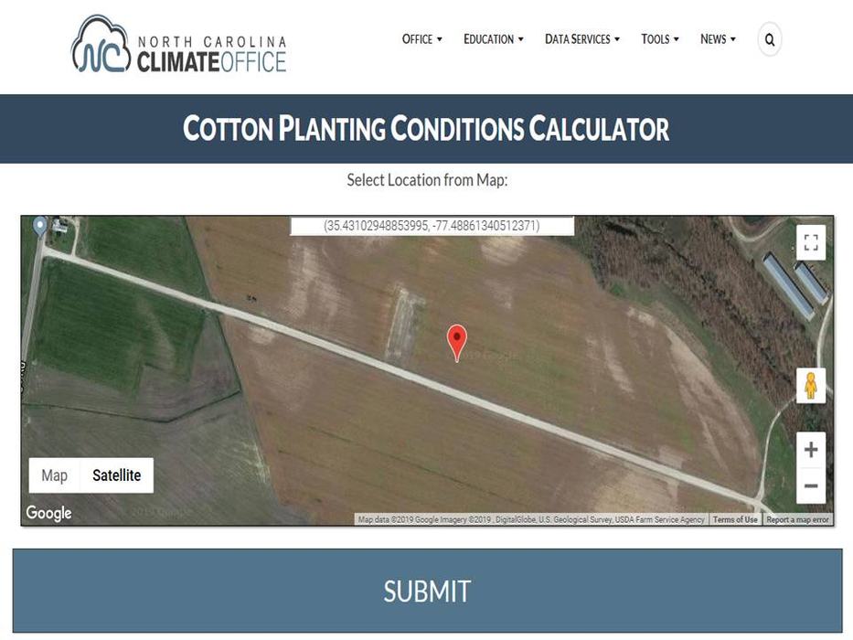Calculator map screenshot