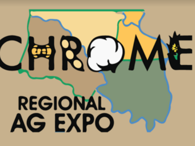 "CHROME" with farm icons over a state map and the text "REGIONAL AG EXPO"