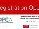 Registration Open card for PCQI course