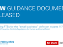 blue and white announcement of a new FDA guidance document