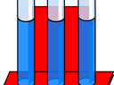 imaged of three liquid filled test tubes