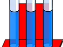 imaged of three liquid filled test tubes