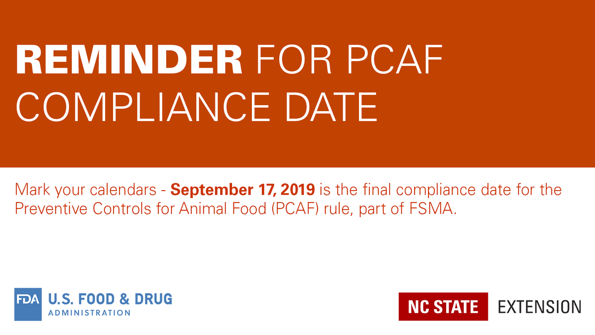 orange and white announcement of the upcoming compliance date