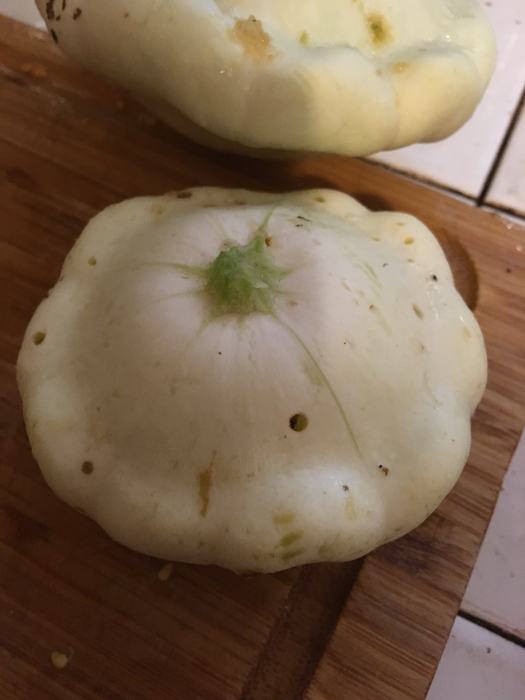 squash with holes