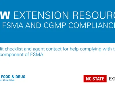 blue and white announcement of a new Extension checklist