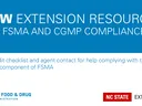 blue and white announcement of a new Extension checklist