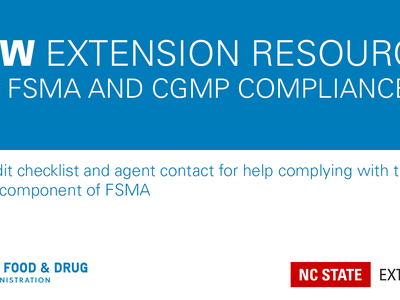 blue and white announcement of a new Extension checklist