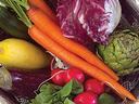 carrots, radish, cabbage