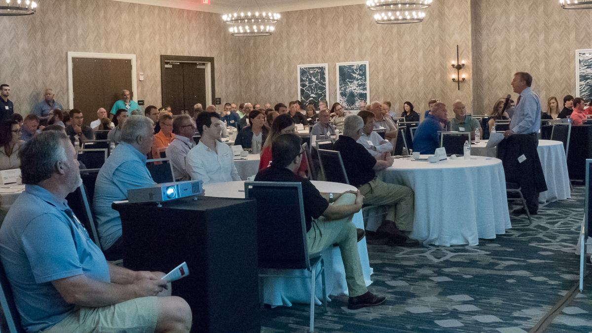 Turkey Industry Days attendees seated while watching a speaker