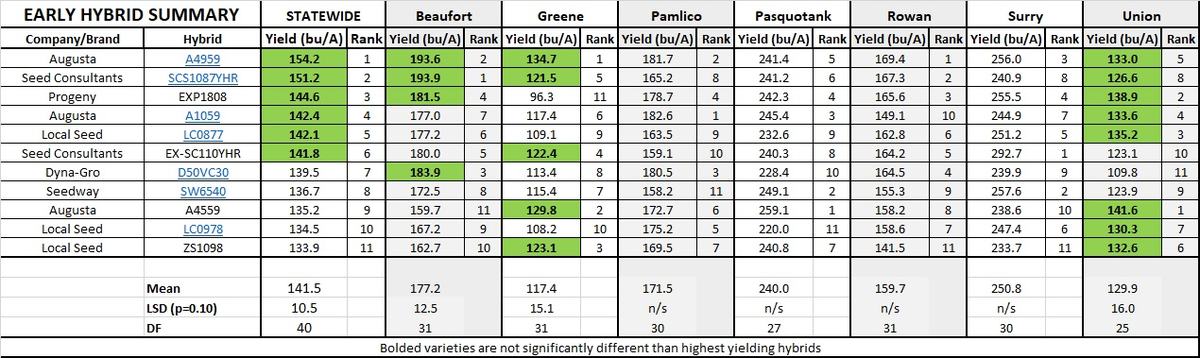 2019 Early Hybrid Summary report