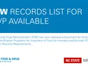 blue and white announcement of a new FDA checklist
