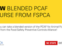 black and yellow announcement of a new PCAF course